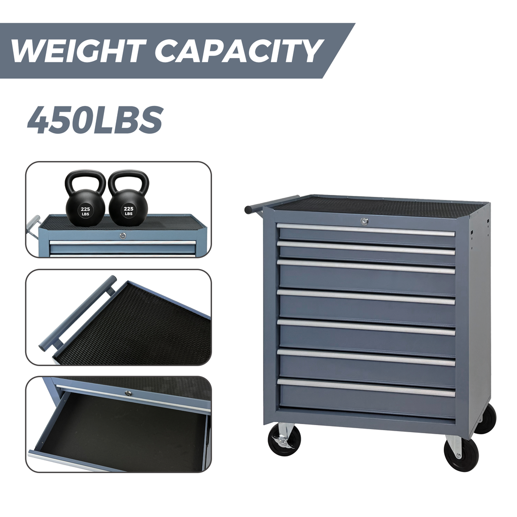 Rolling Tool Chest with 7-Drawer Tool Box