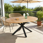 Extendable Table with Metal Legs