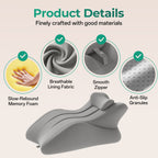 27° Ergonomic Memory Foam Support Pillow for Couples