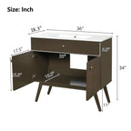 36" Luxury Striped Bathroom Vanity