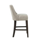 Beever Wood Chenille Counter Stool