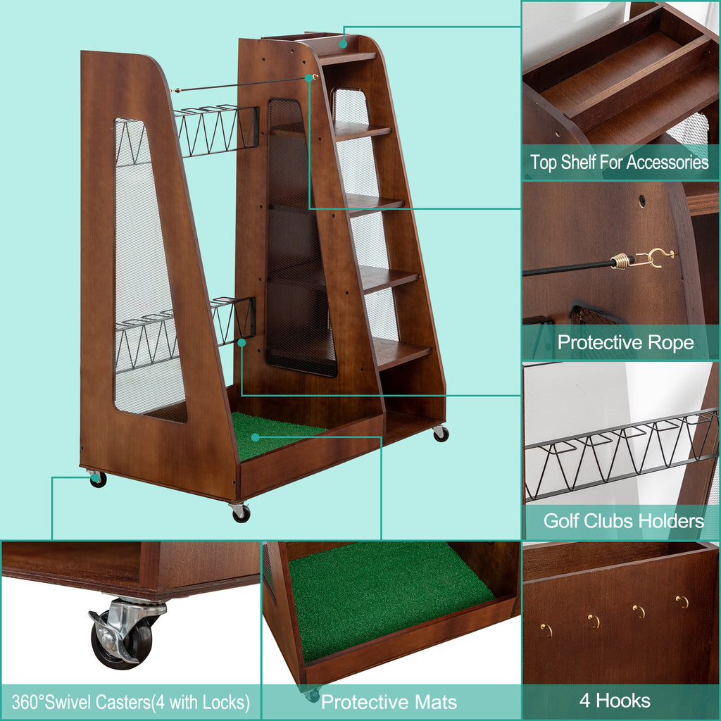 Golf Bag Organizer for Garage