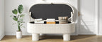 Modern Corduroy Storage Ottoman