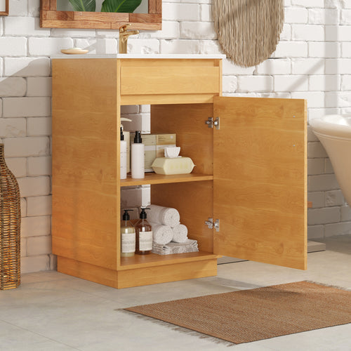 20-Inch Bathroom Vanity with Ceramic Sink