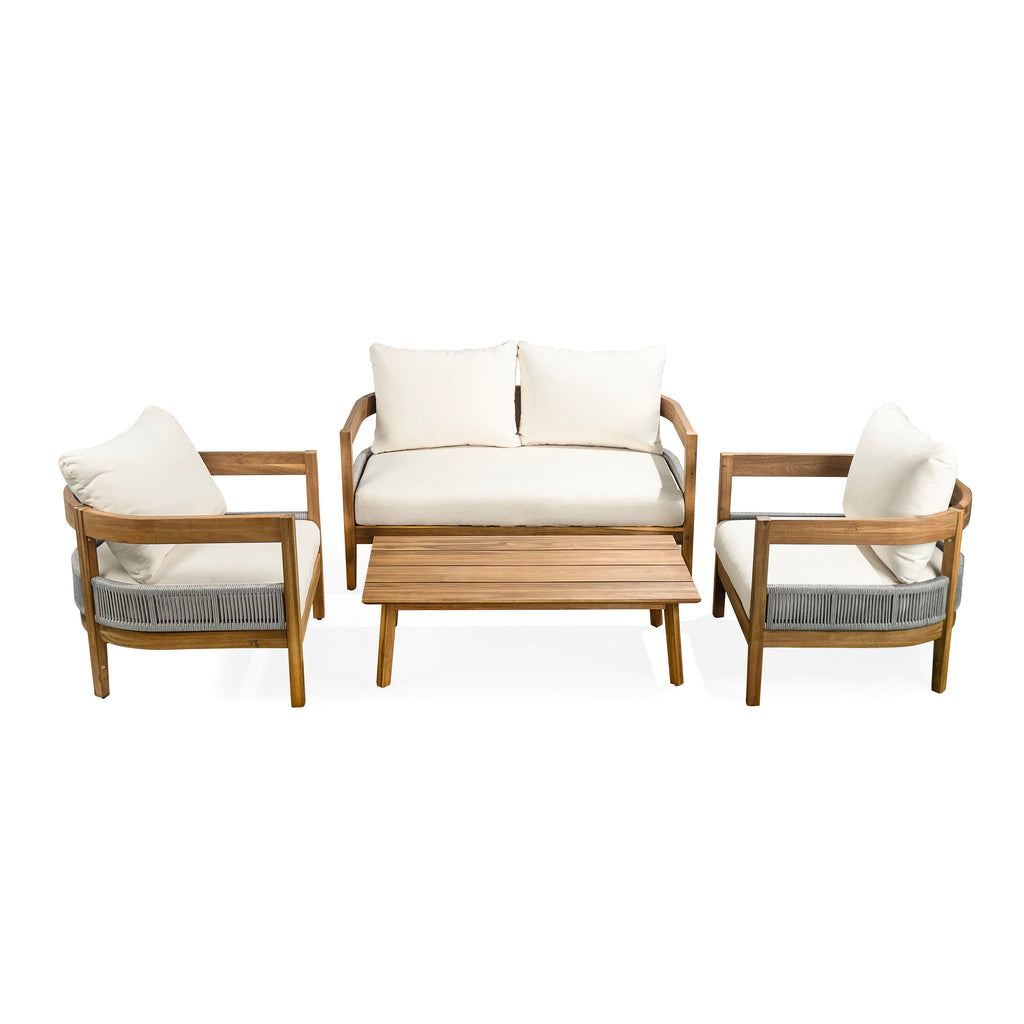 Porto Outdoor 4-Piece Chat Set