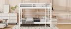 Wood Queen Size Bunk Bed with Ladder