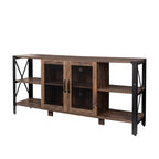Industrial Farmhouse TV Stand for Living Room or Bedroom