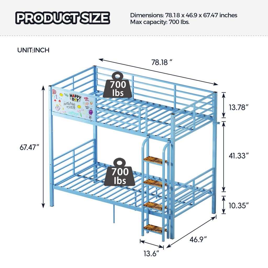 Metal Bunk Bed for Adults & Kids