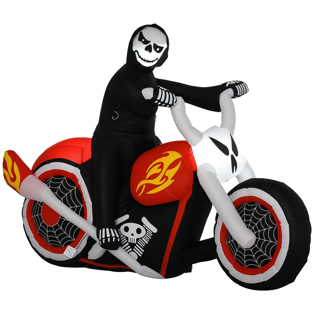 Halloween Inflatables Outdoor Decorations Grim Ghost Biker
