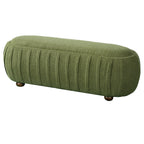 Upholstered Ottoman - Oval Shape