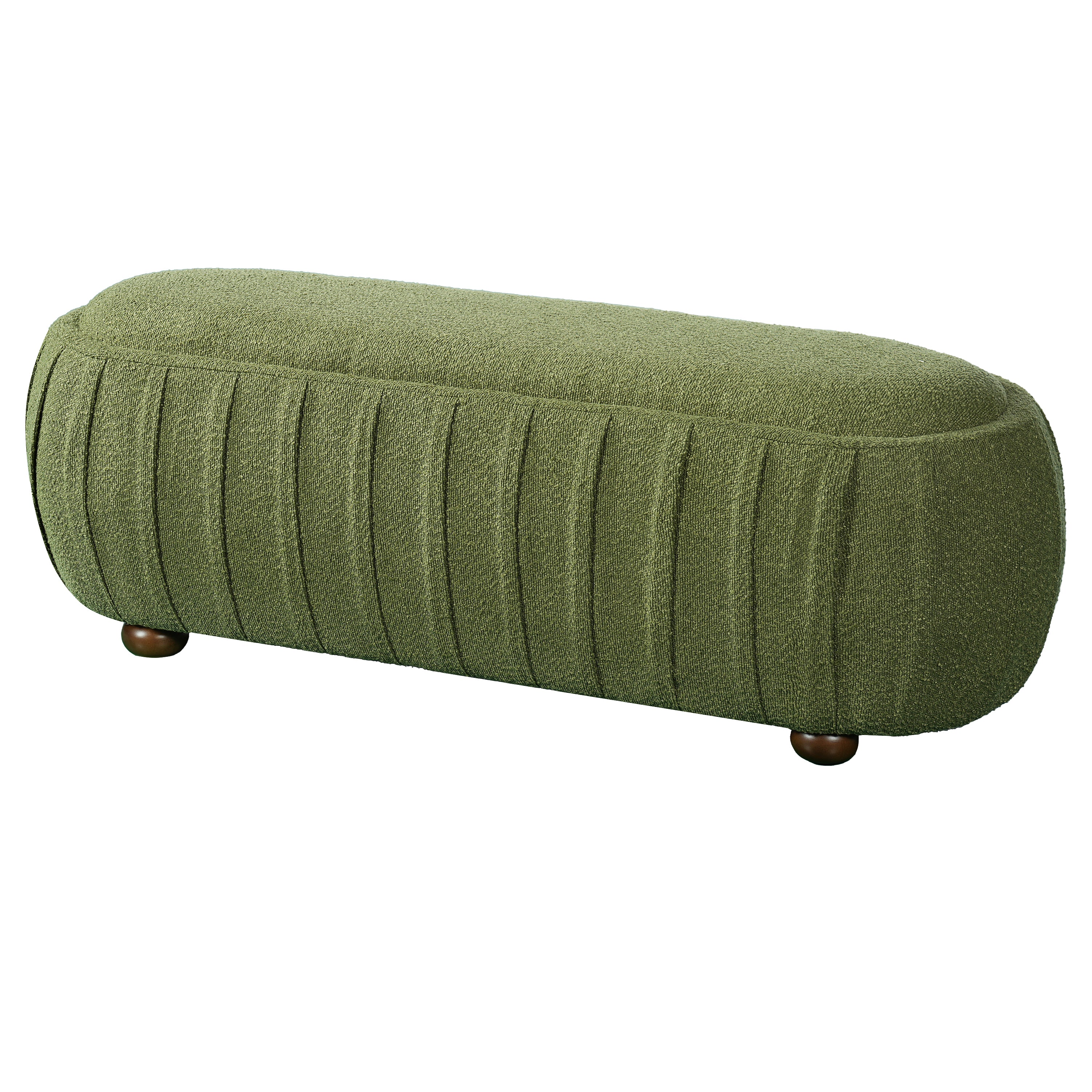 Upholstered Ottoman - Oval Shape