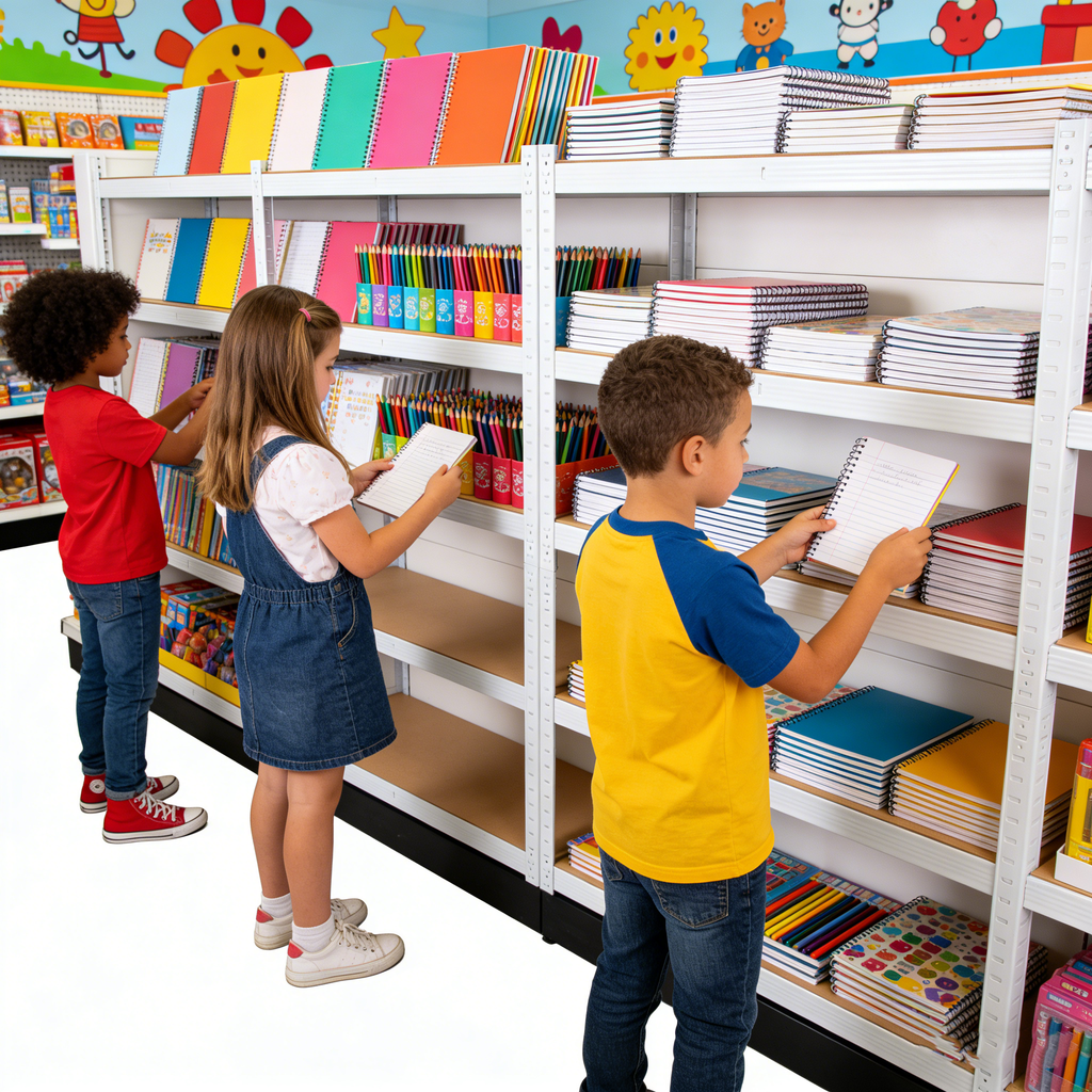 5 Tier Laminated Display Shelving Unit