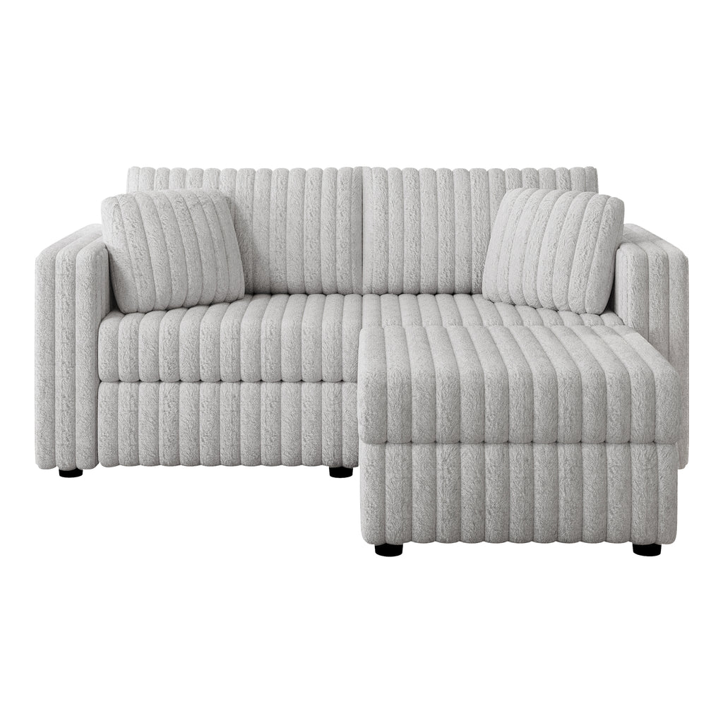 75.6" Soft Modular 2-Person Sofa with Hydraulic Lift