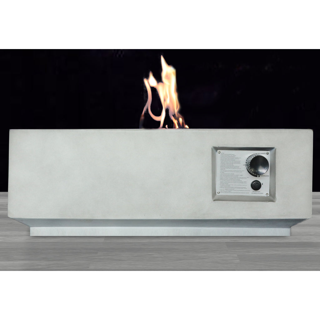 Fiber Reinforced Concrete Propane Gas Fire Pit Table
