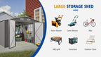 10 x 8 FT Outdoor Metal Storage Shed