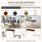 59"-77" Extendable Dining Table for 4–6 People