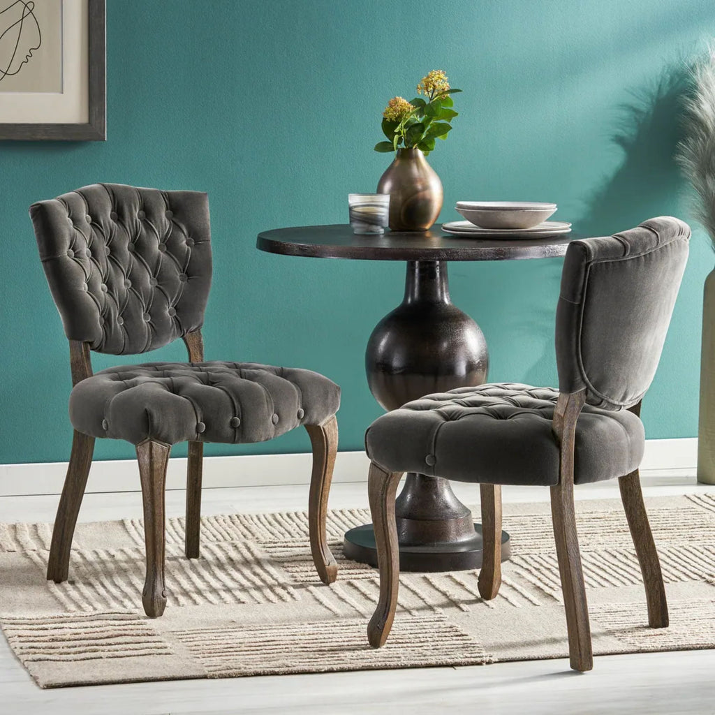 KD Tufted Chair Set of 2