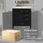 30" Modern Bathroom Vanity With Sink Combo Set
