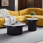 Set of 2 Coffee Tables with Sintered Stone Top