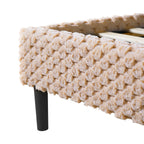 Simple Modern Camel Plush Soft Bed