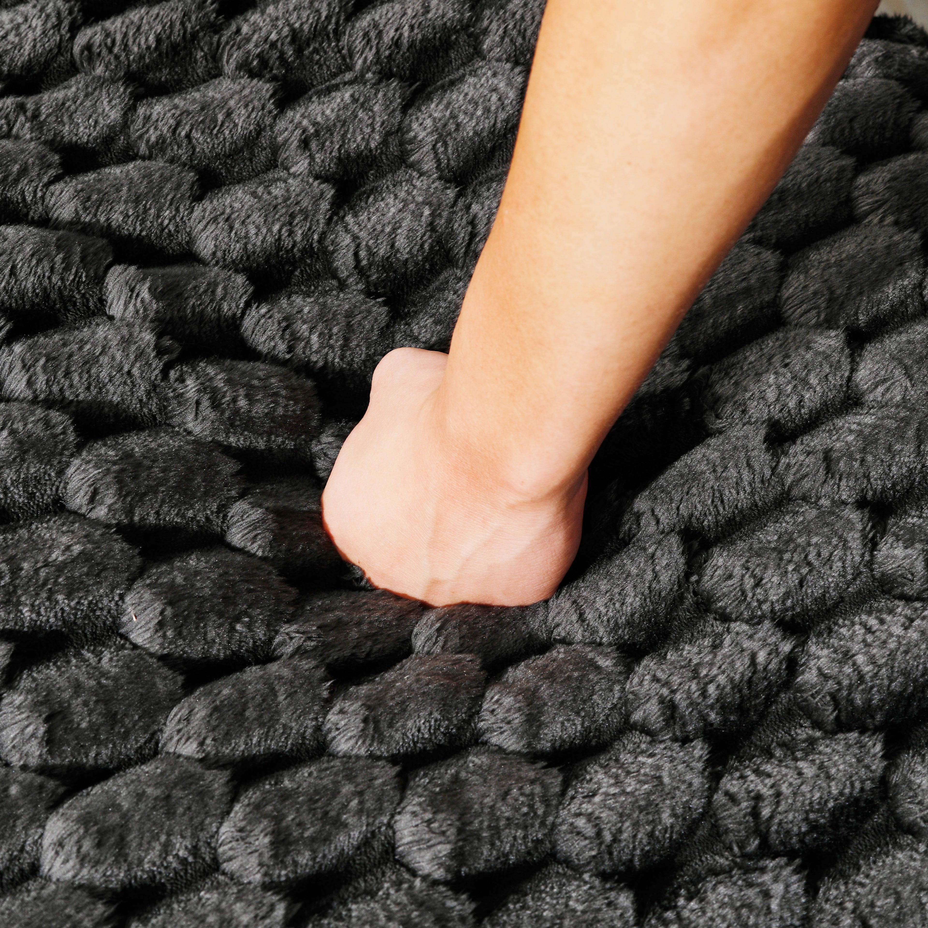 Black Turtle Velvet Versatile Convertible Sofa