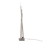 Icicle Contemporary Floor Lamp in Brushed Nickel