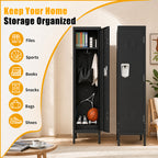 55" Tall Metal Wardrobe Cabinet