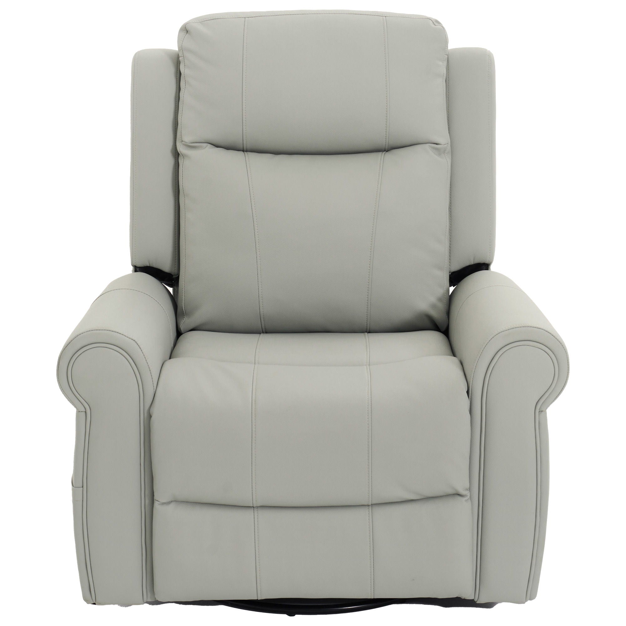 Manual Recliner Chair with 270° Swivel, Massage & Heating