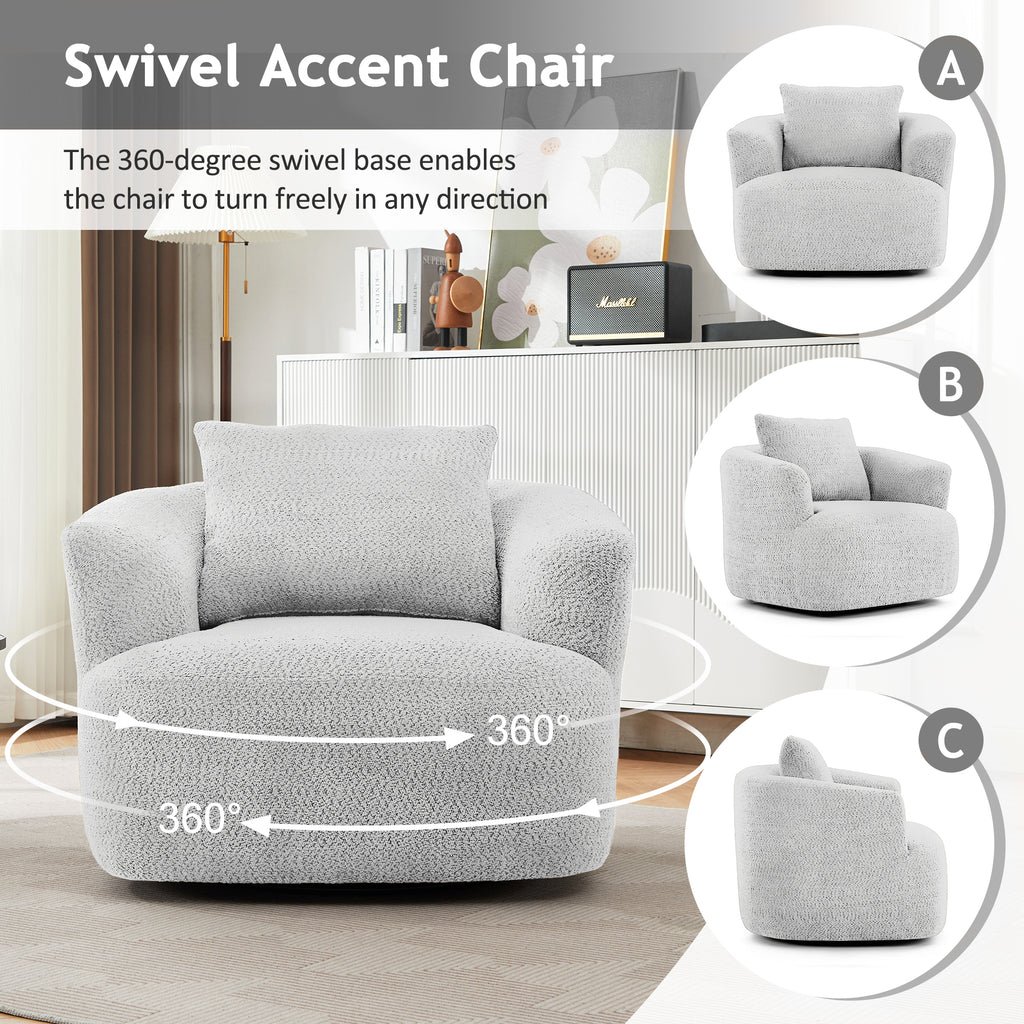 360° Swivel Chair, 38.2" Accent Chair