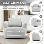 360° Swivel Chair, 38.2" Accent Chair
