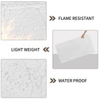 3D Faux Stone Wall Panels, 8 PCS PU Wainscoting Panel