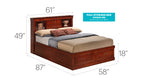 Charming Full Bed In Rich Cherry Finish