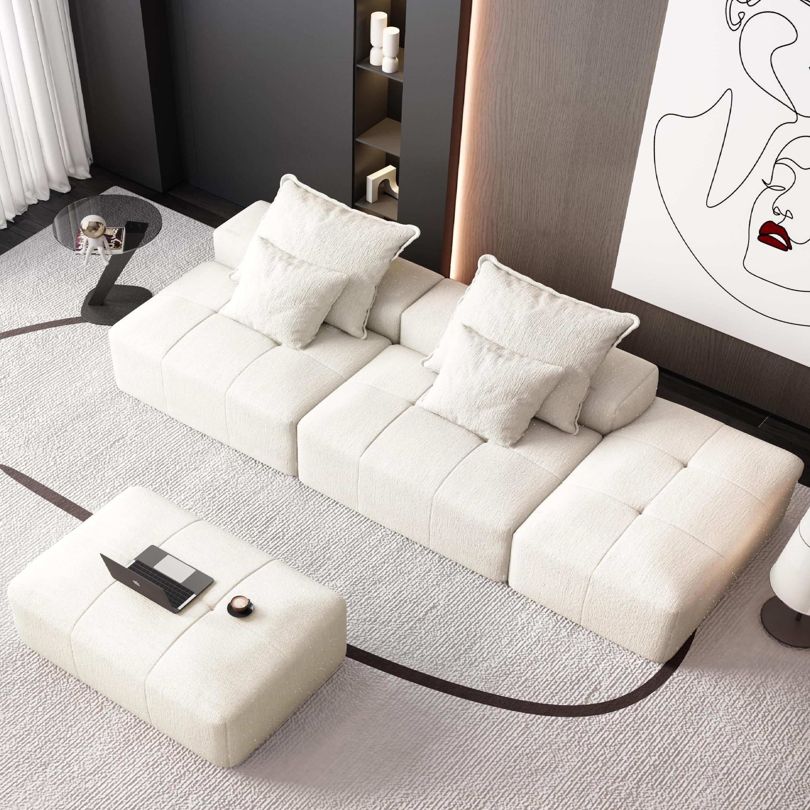 Modern Oversized Modular Sectional Sofa