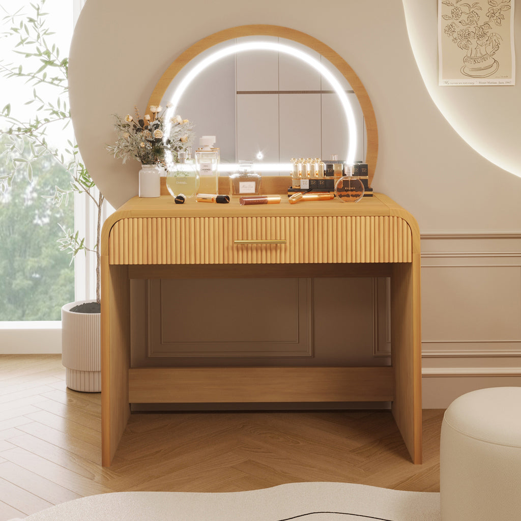 39" Makeup Vanity Table with Lighted Mirror