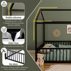 Twin Size Montessori Style Metal Floor Bed Frame