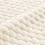 Ottoman Flannelette Fabric - White