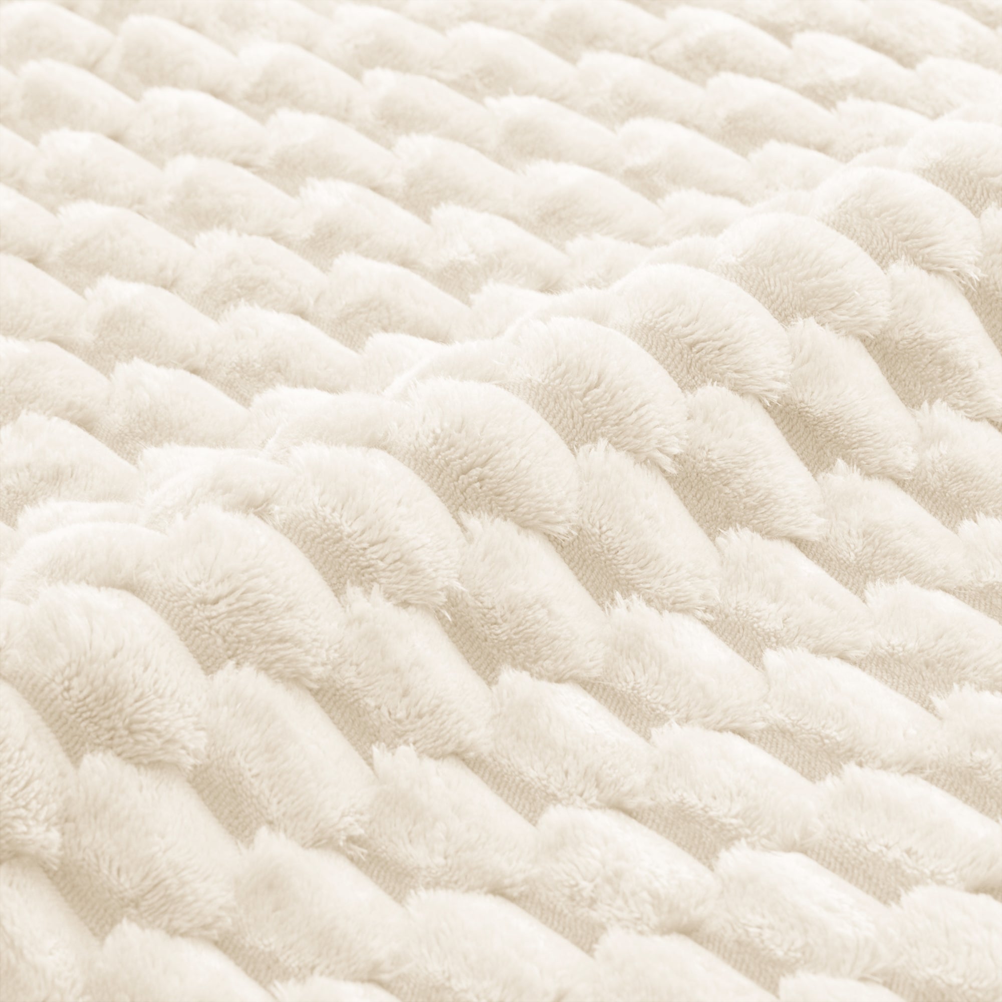 Ottoman Flannelette Fabric - White