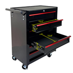 Rolling Metal Tool Chest with 6 Drawers