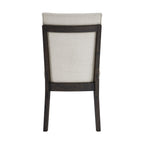 Brown Upholstered Dining Chairs, Set Of 2