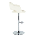 Contemporary Adjustable Barstool with Swivel