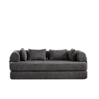 78.7-Inch Convertible Sleeper Sofa Bed with Cylindrical Pillow