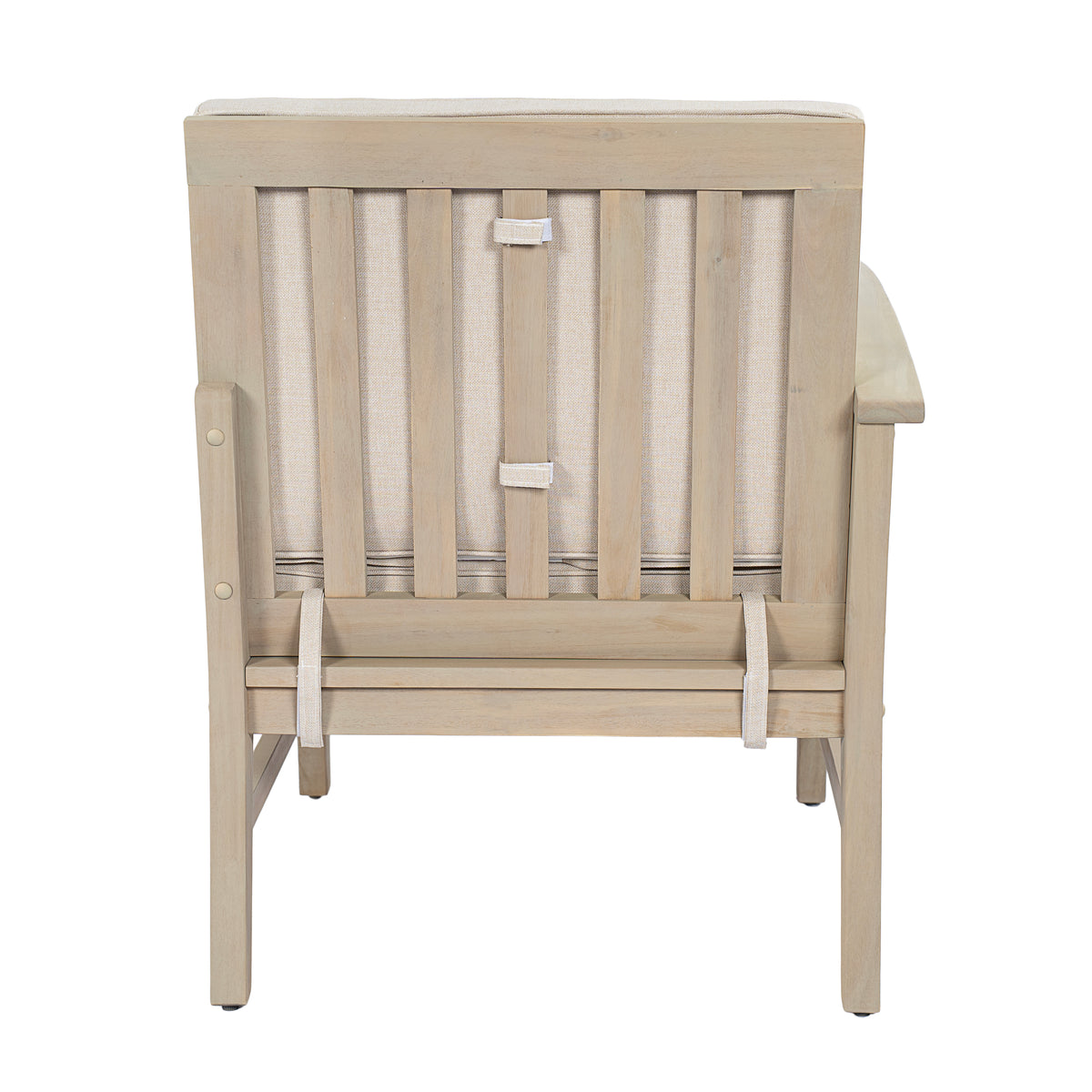 Perla Left Armchair in Acacia Wood