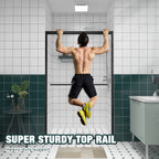 Aluminum Frame Double Sliding Shower Door (44-48"x76")