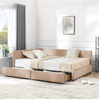 Full Size Storage Upholstered Tufted Bed Frame