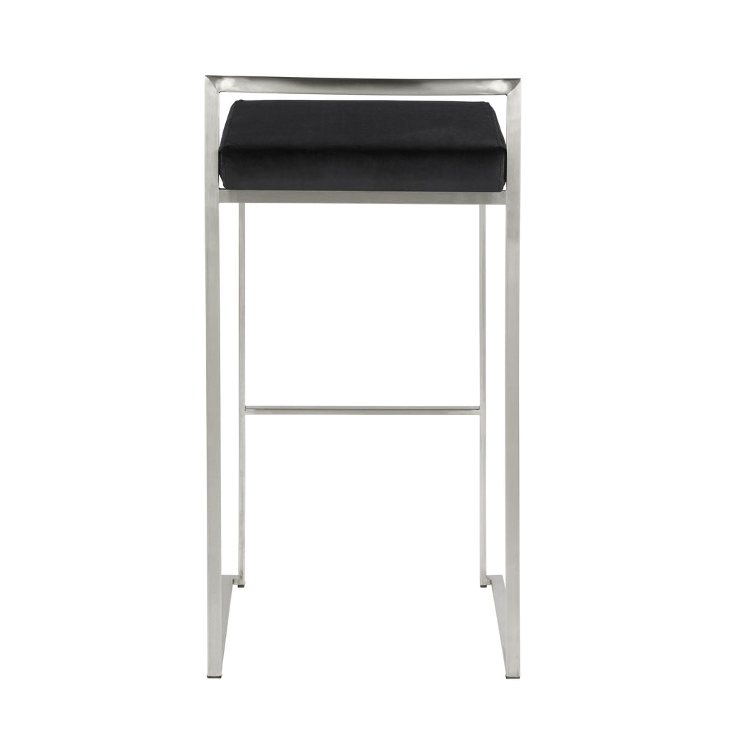 30" Contemporary Stackable Barstool Set of Three