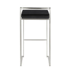 30" Contemporary Stackable Barstool Set of Three