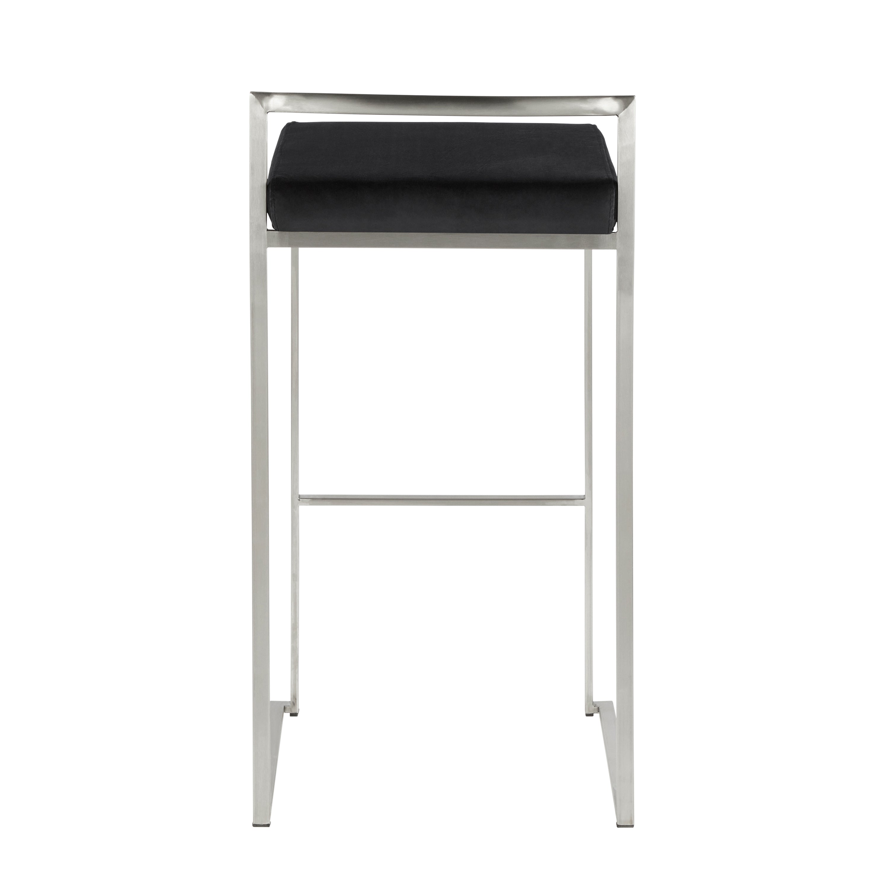 30" Contemporary Stackable Barstool Set of Three
