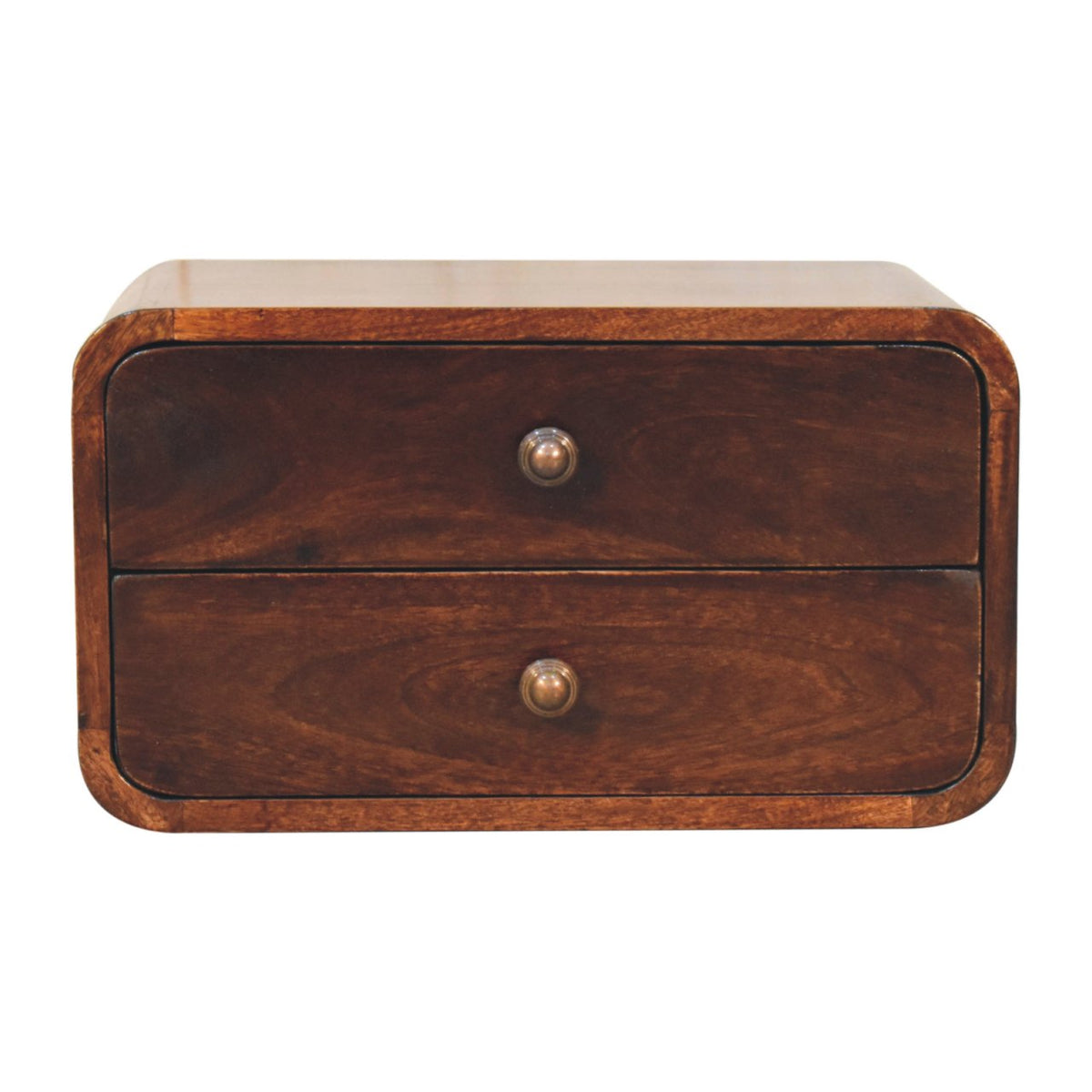 Solid Wood Curved California Nightstand