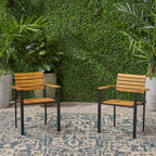 Laris Wood and Metal Chair