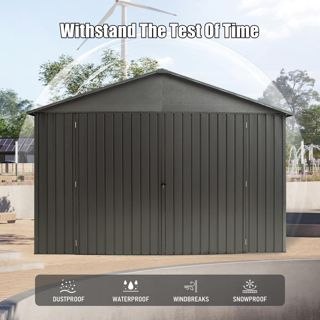 12x20FT Outdoor Metal Garage Shed